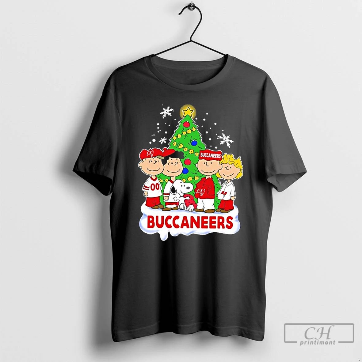 Classic Buccaneers Peanuts With Friends Christmas T Shirts