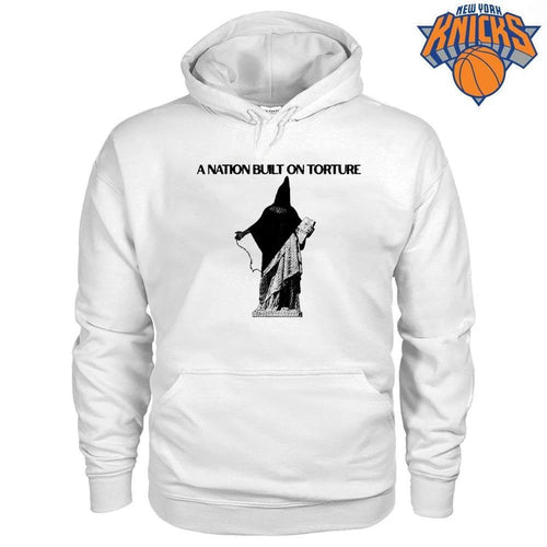 A Nation Built On Torture Historical Political Statement Dark Art Graphic Shirt