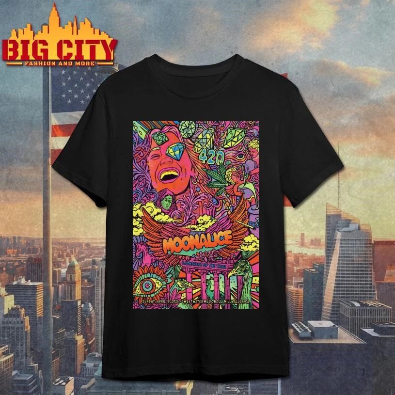 Moonalice 420 Gathering Of the Tribe In Mill Valley CA On Apr 19 2026 Poster Shirt