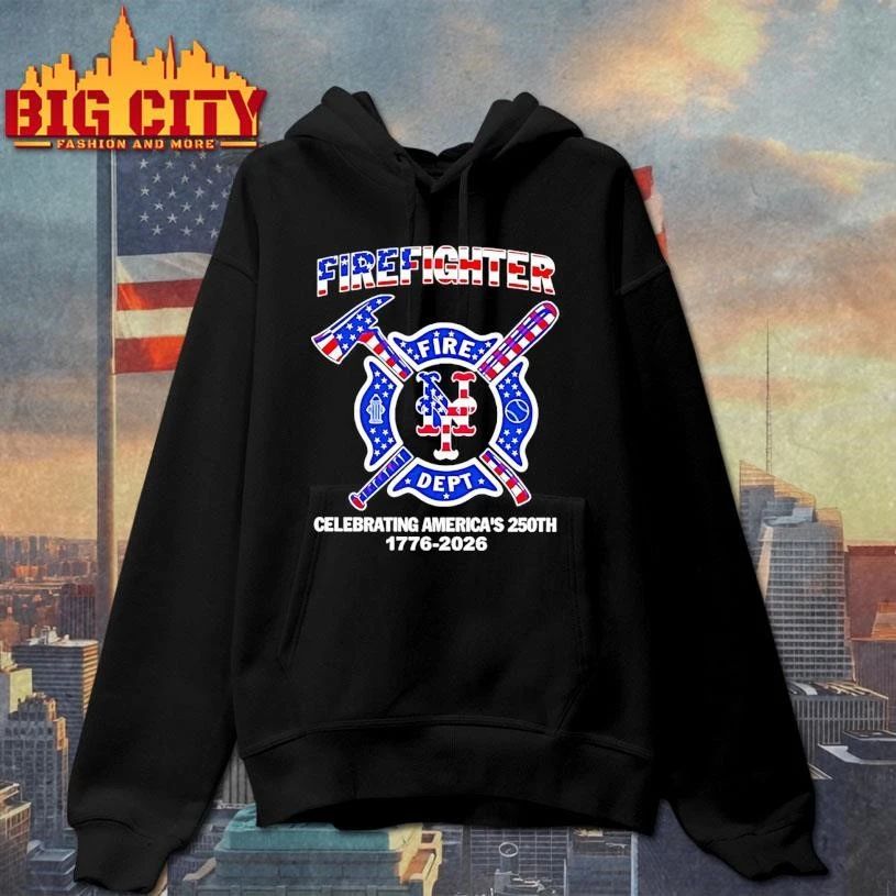New York Mets Firefighter 250th 1776 2026 Fire Dept Celebrating Americas Shirt