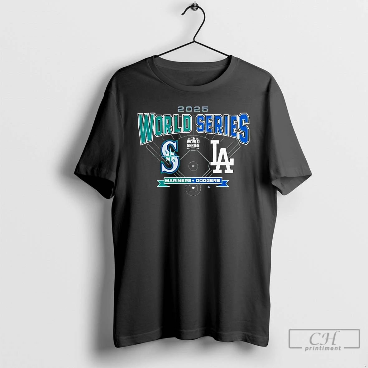 Classic Seattle Mariners Vs Los Angeles Dodgers 2025 Mlb World Series Change Up Matchup Ornaments