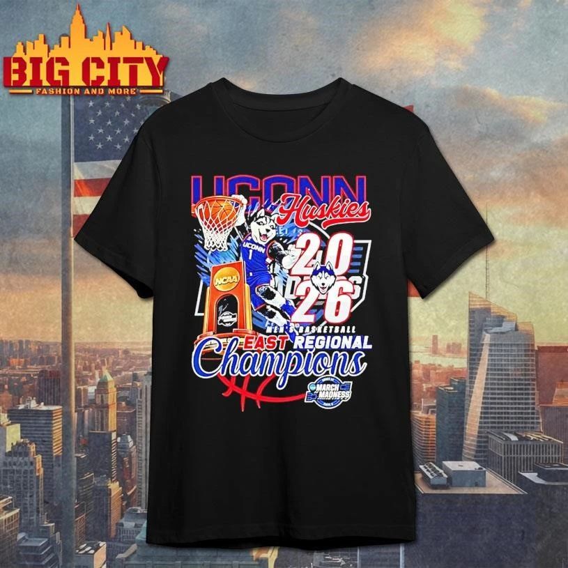 Uconn Mens Basketball 2026 East Regional Champions Mascot Shirt