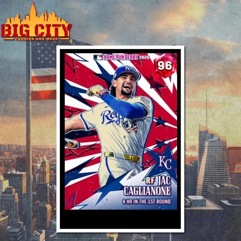 Kansas City Royals Jac Caglianone RF Home Run Derby 2026 Baseball Fan Shirt