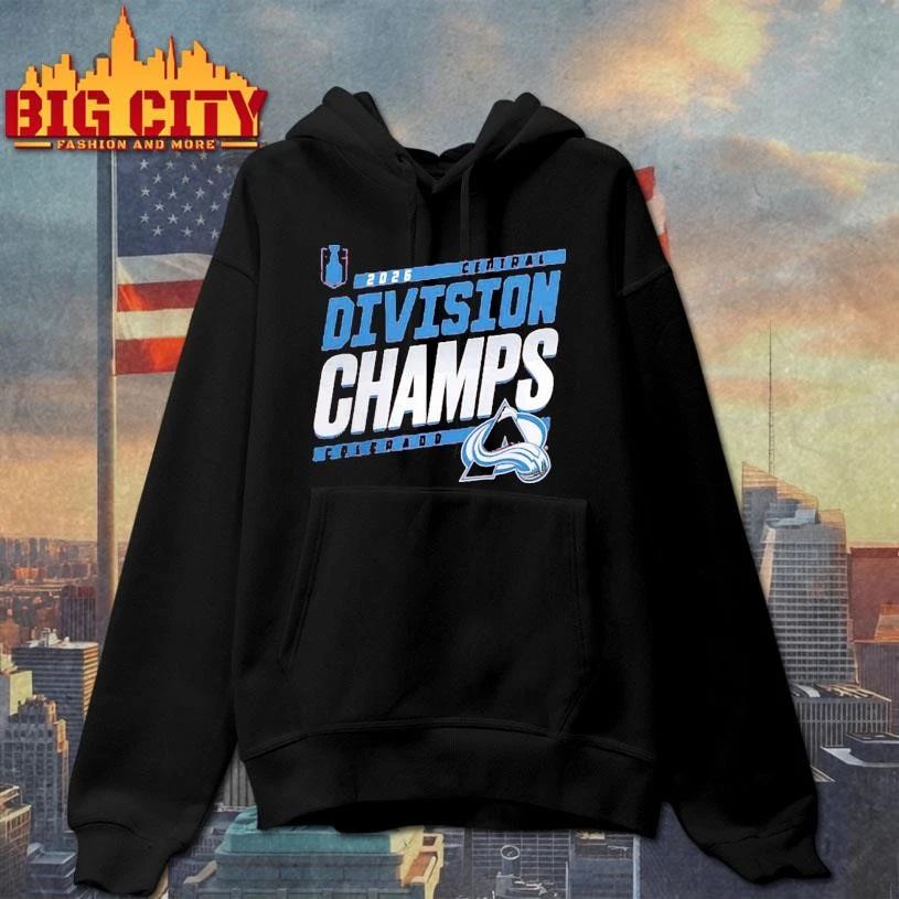 Colorado Avalanche NHL 2026 Central Division Champions Locker Room Shirt