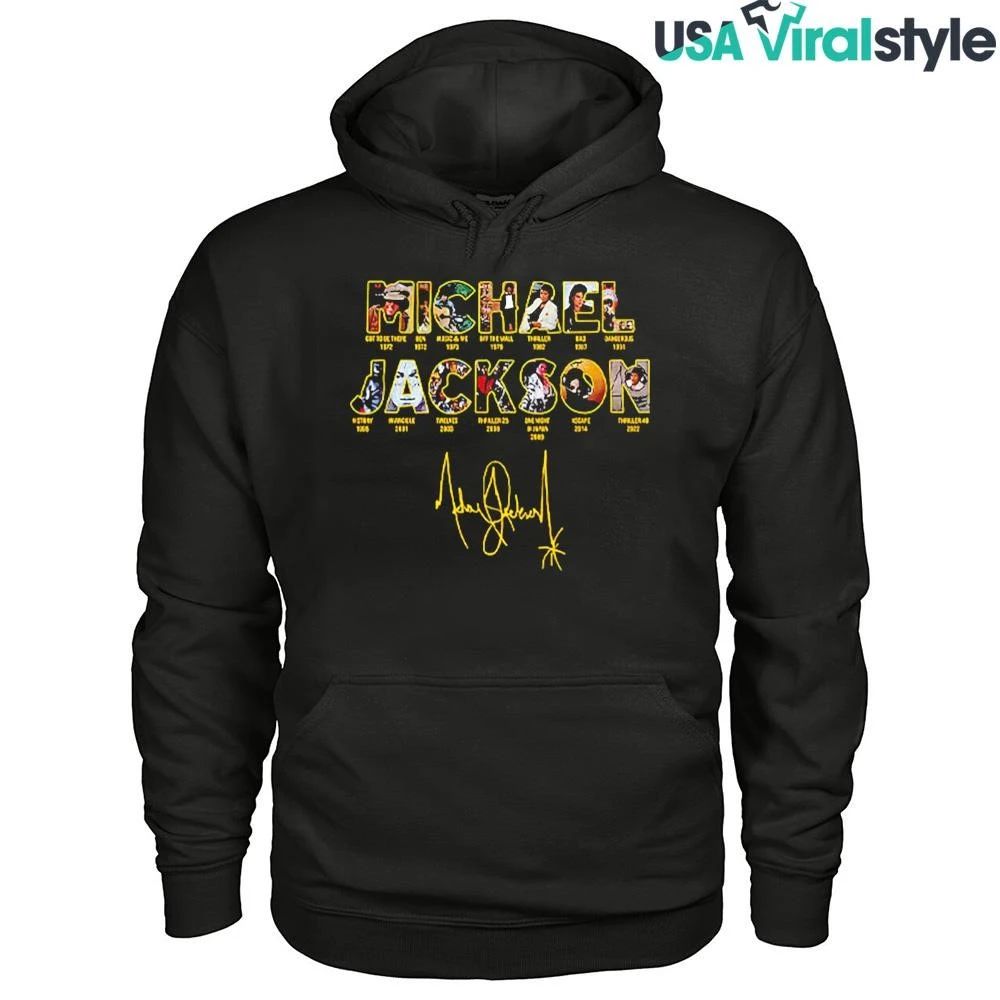 Michael Jackson 90s Retro Graphic Signature Shirt