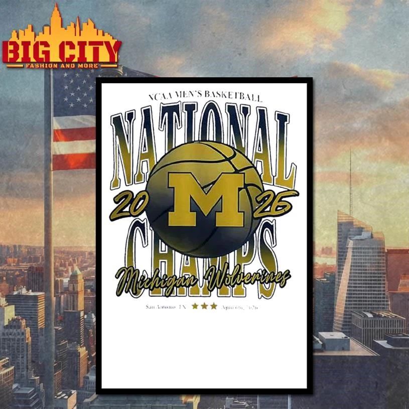 Michigan Wolverines 2026 NCAA Men’s National Champions Shirt