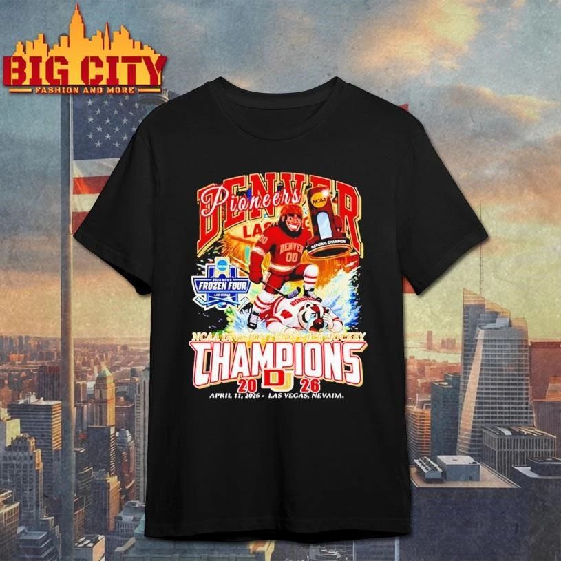 Denver Pioneers 2026 NCAA Men’s Ice Hockey National Champions mascot Shirt