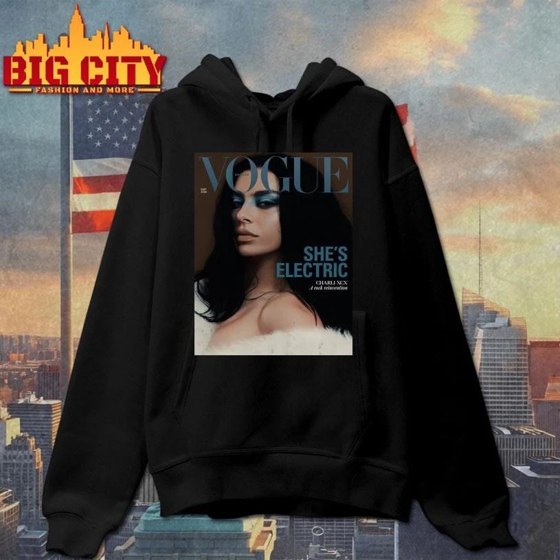 Charli XCX Graces On British Vogue May 2026 She’s Electric Poster Shirt