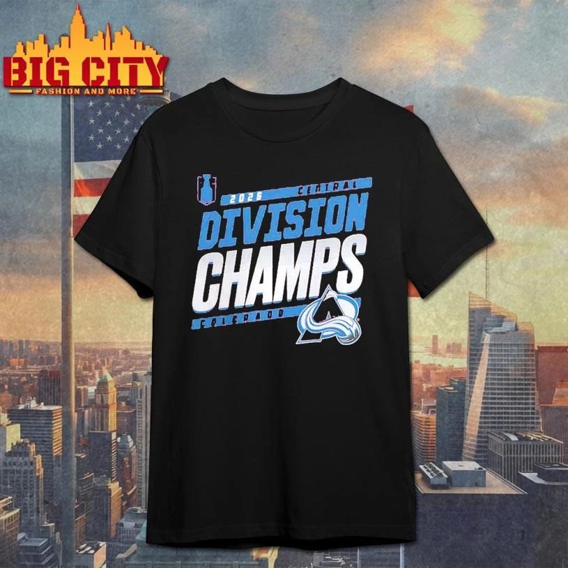 Colorado Avalanche NHL 2026 Central Division Champions Locker Room Shirt