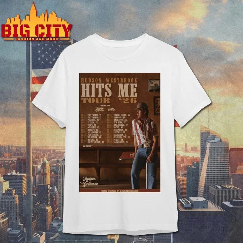 Hudson Westbrook Hits Me Tour ’26 Tour Poster Shirt