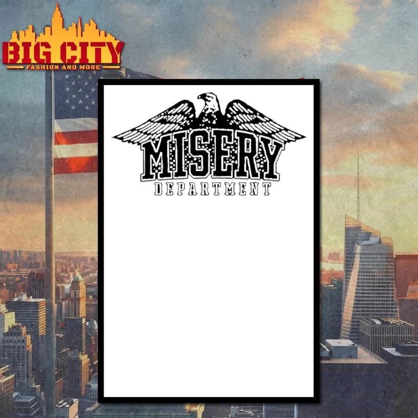 Misery Department Eagle Graphic Tee Retro Streetwear Shirt