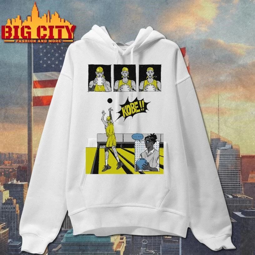 Kobe Bowling Shot Funny Basketball Meme Comic Strip shirt