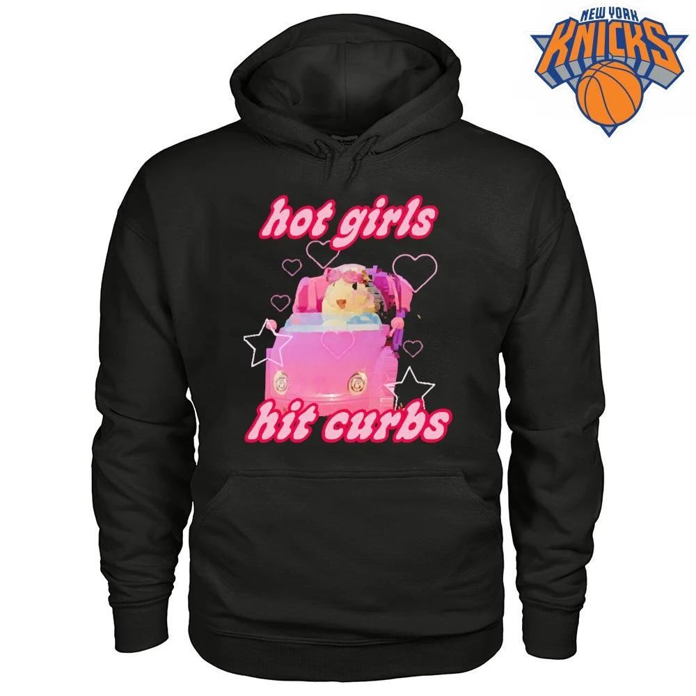 Girls Hit Curbs Funny Hamster Driving Graphic T Shirt