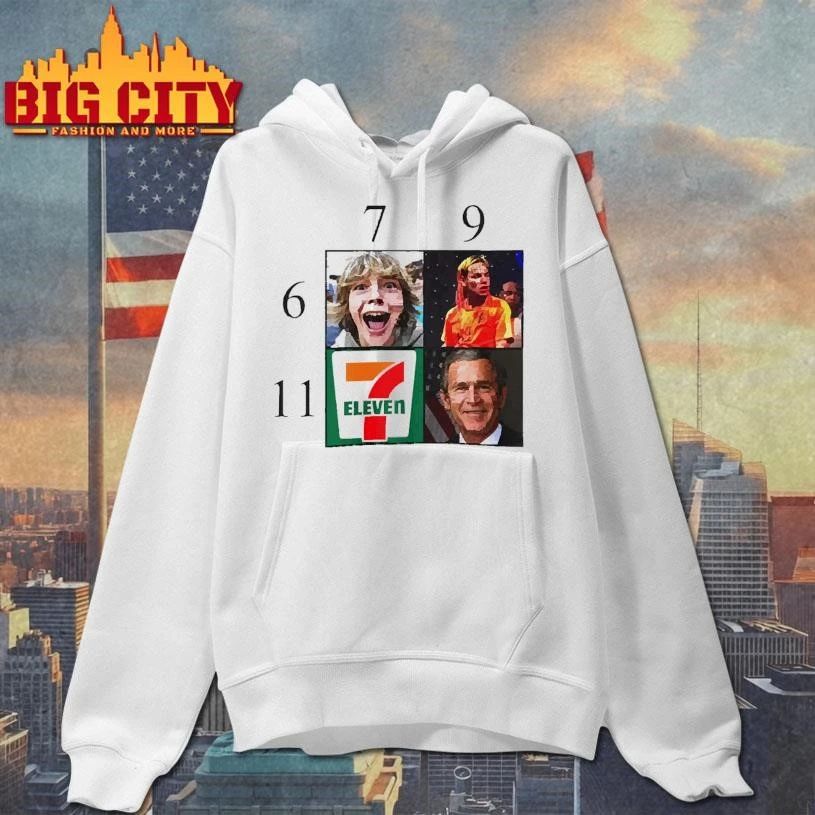 Meme Chart 6 7 9 11 Kid 6ix9ine 7 Eleven George Bush Funny shirt
