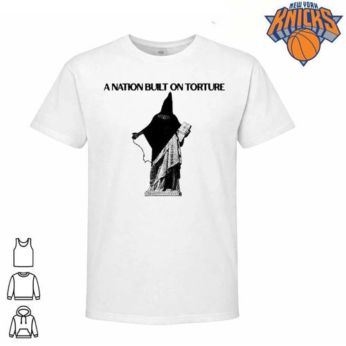 A Nation Built On Torture Historical Political Statement Dark Art Graphic Shirt