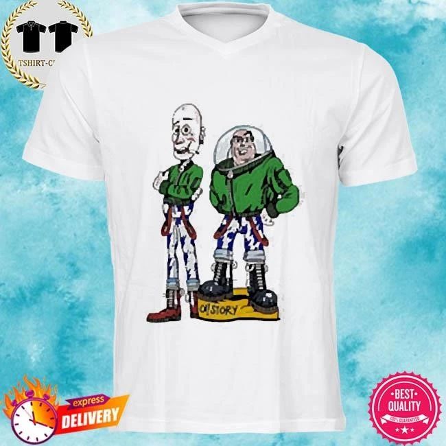 Oi Story Skinhead and Astronaut Cartoon 2026 shirt