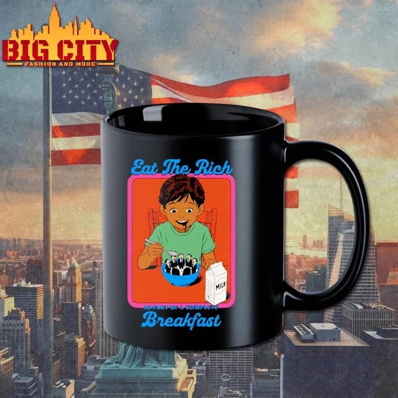 Eat The Rich As Part Of A Complete Breakfast Vintage Comic Shirt