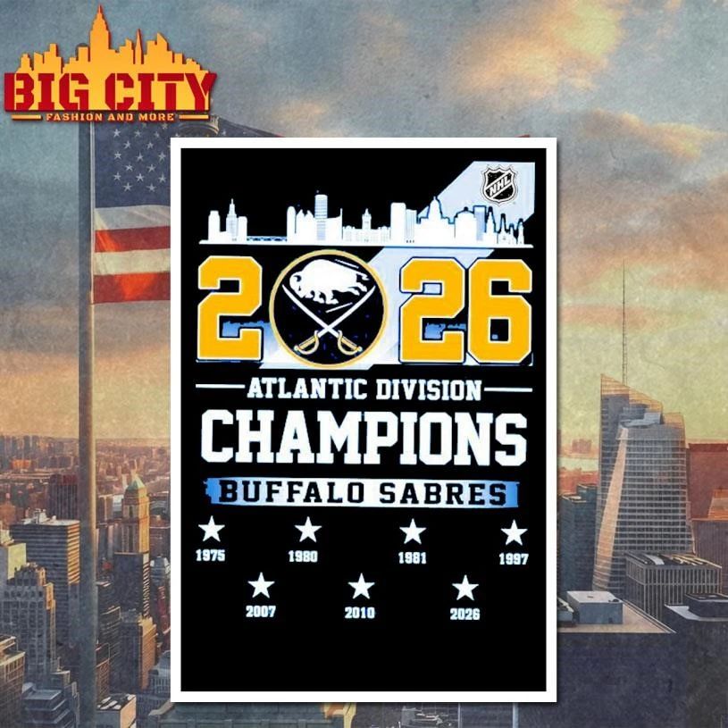 Atlantic Division Champions Buffalo Sabres 2026 Shirt