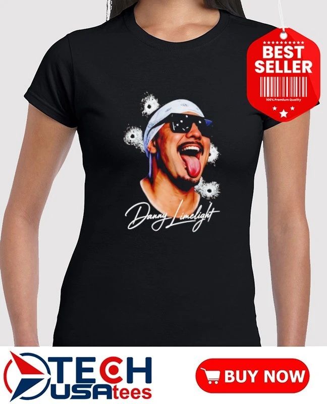 Danny LimeLight swag head bullet holes shirt