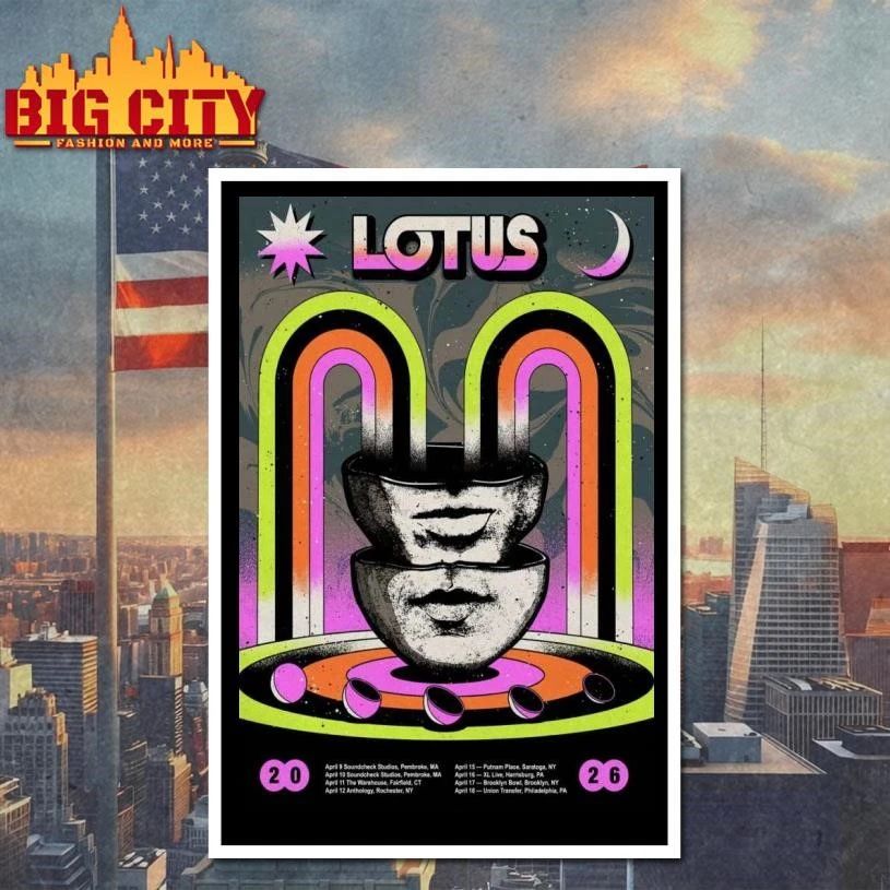 Lotus April 2026 Tour Poster Shirt