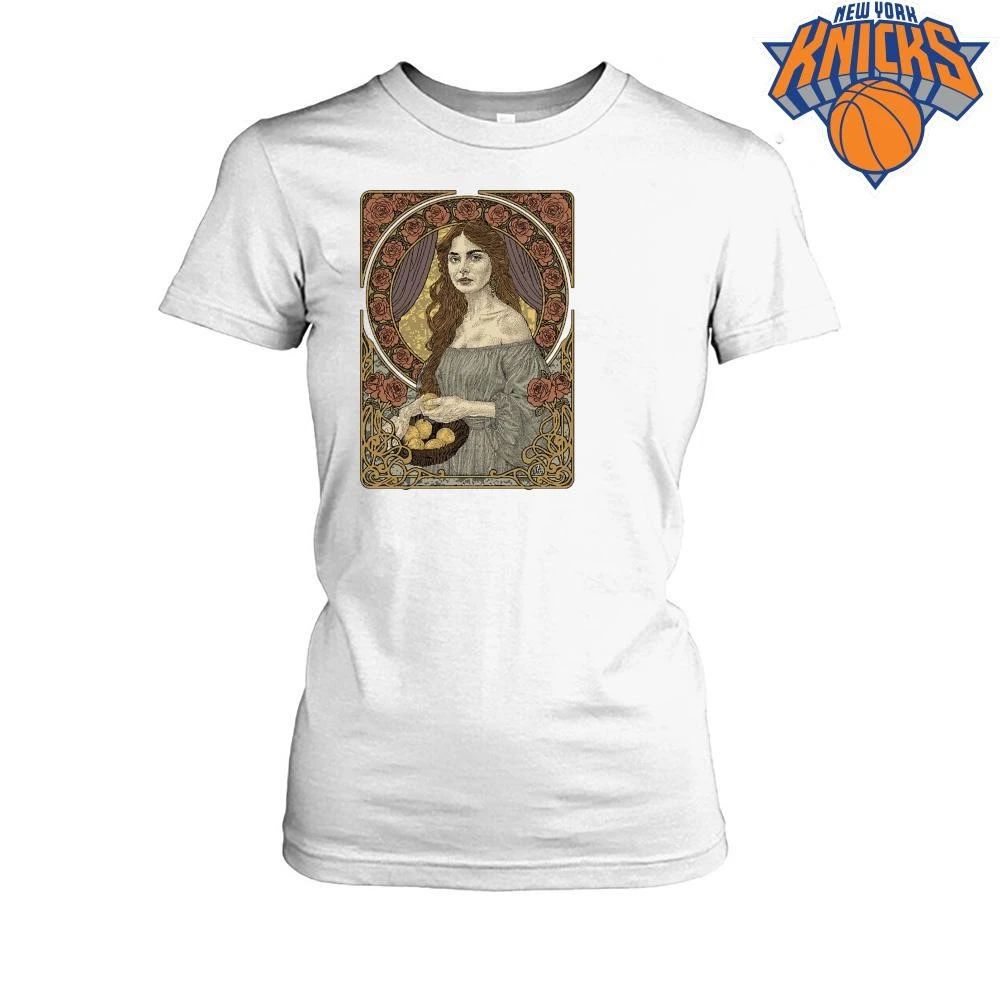 Art Nouveau Vintage Rose Woman Portrait Aesthetic Graphic Shirt