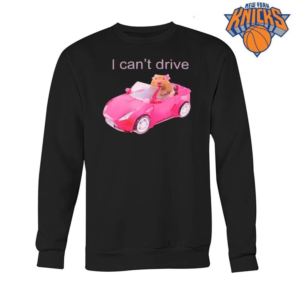 I Can’t Drive Cute Hamster Pink Convertible Car Meme T Shirt