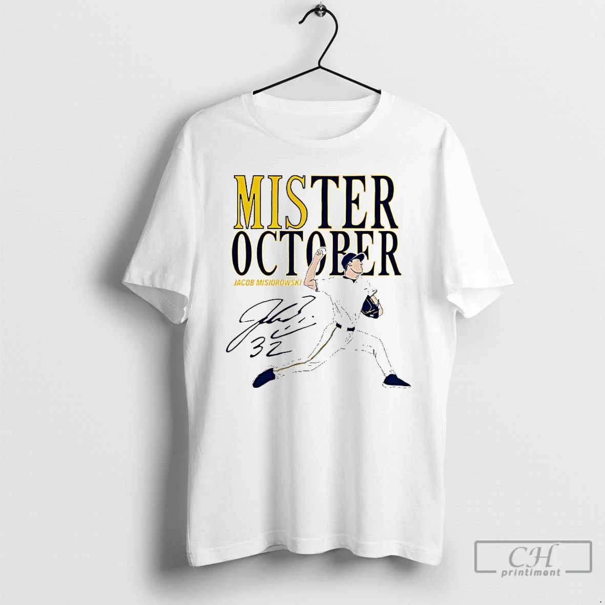 Classic Mis Ter October Jacob Misiorowski Milwaukee Brewers Mlb Signature T Shirts