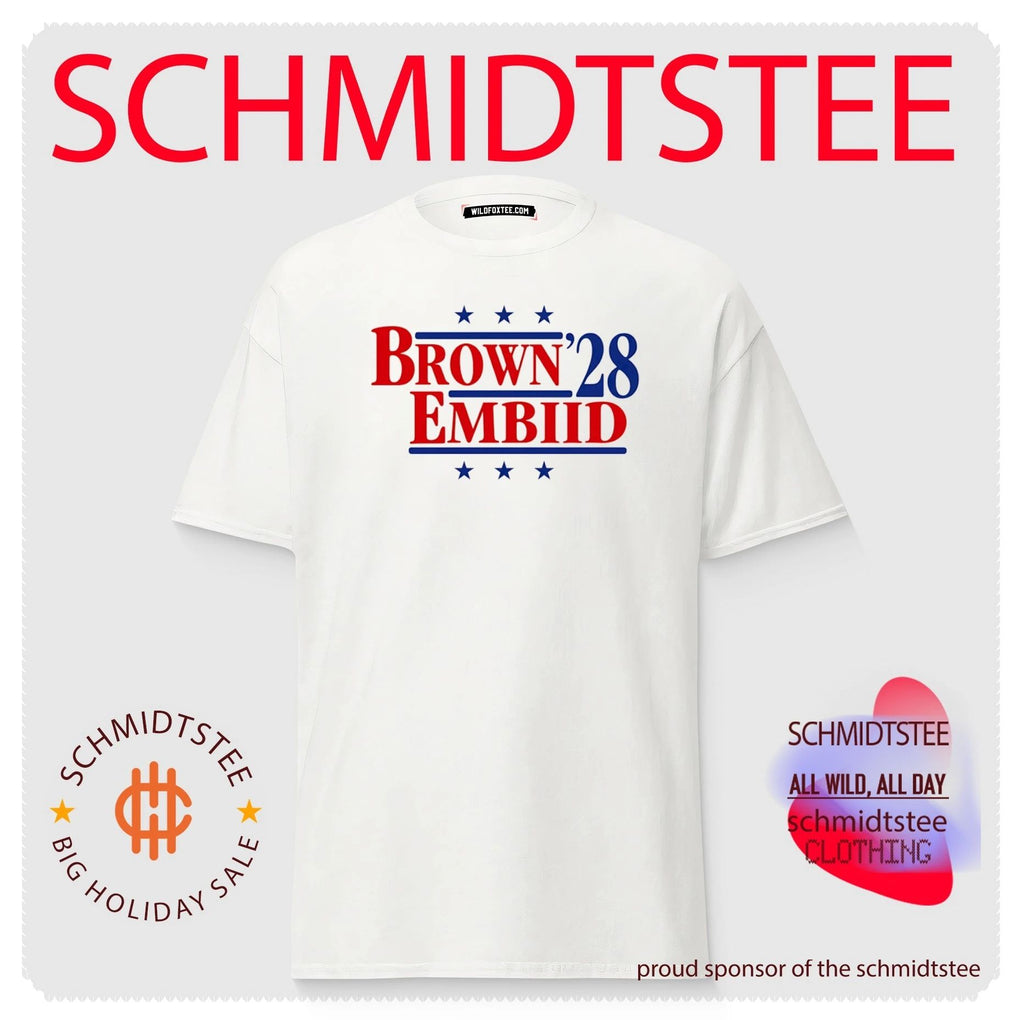 Jaylen Brown and Joel Embiid Philadelphia 76ers ’28 shirt