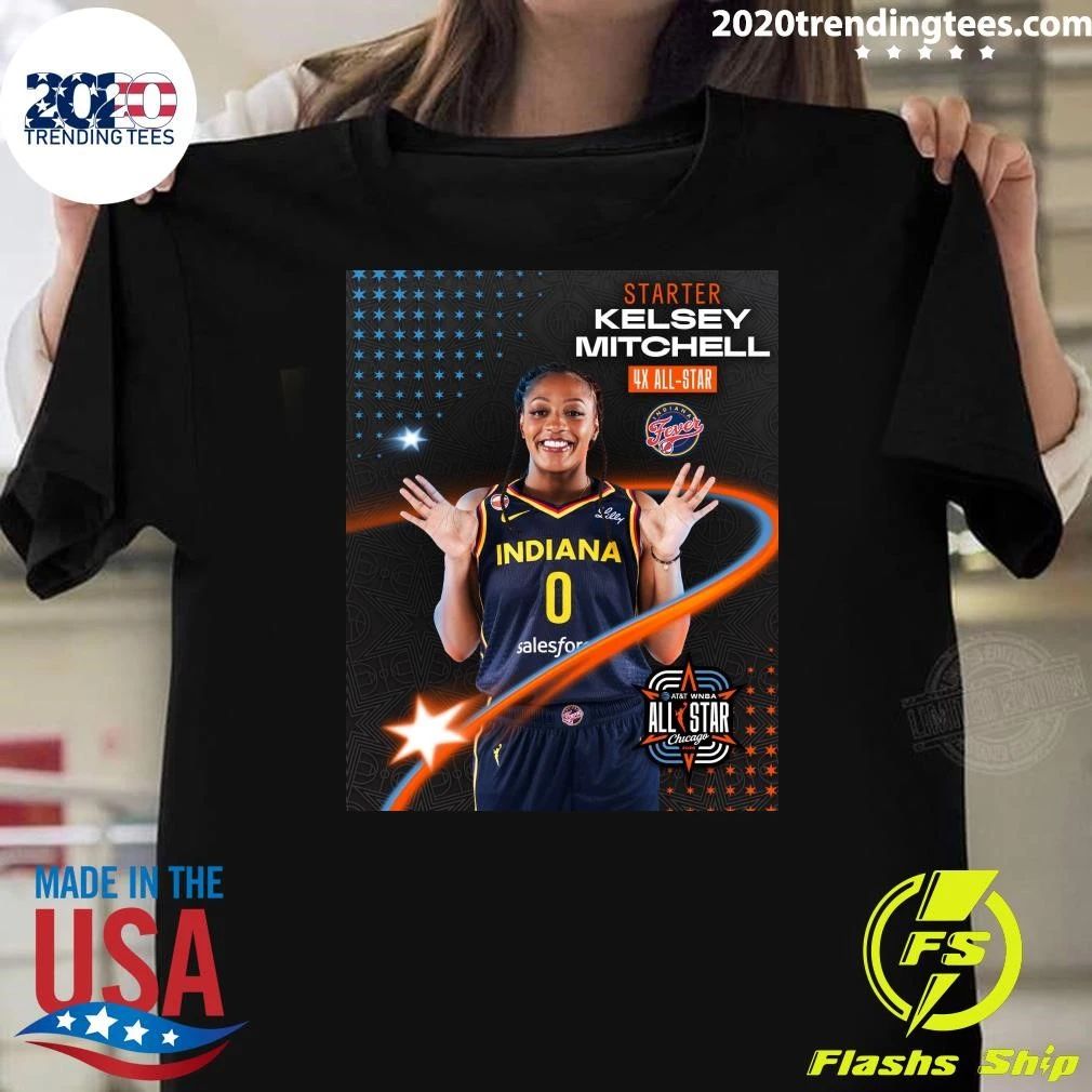 Starter Kelsey Mitchell Your Official 2026 AT&T WNBA All-Star Starters Shirt