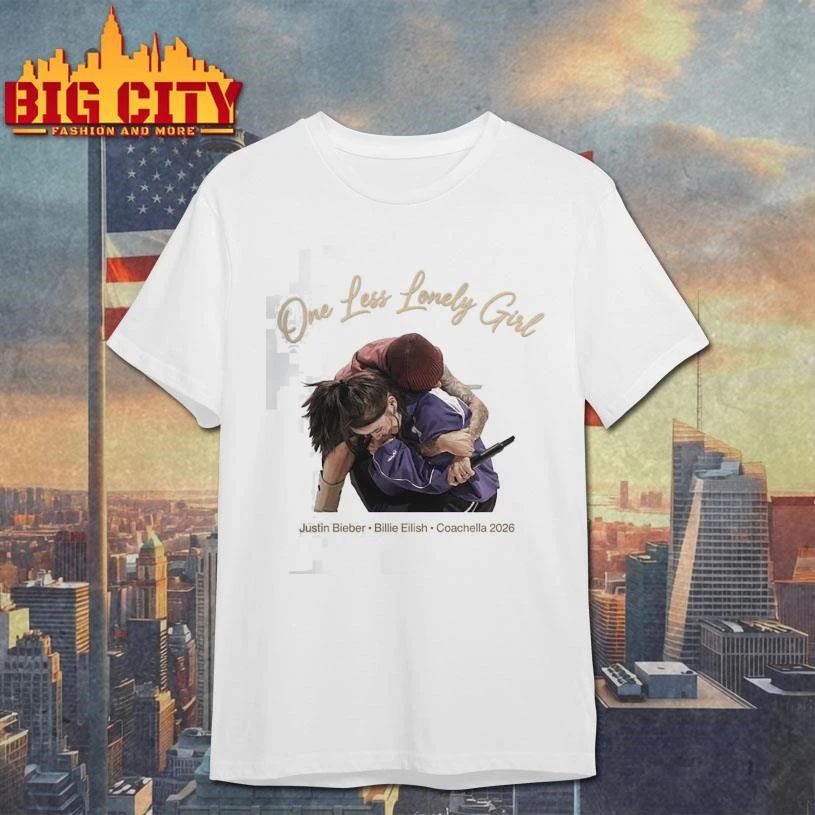 Justin Bieber Billie Eilish One Less Lonely Girl Coachella 2026 Shirt
