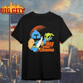 Vintage Slay Your Demons Fantasy Knight and Dragon Skull Graphic Shirt