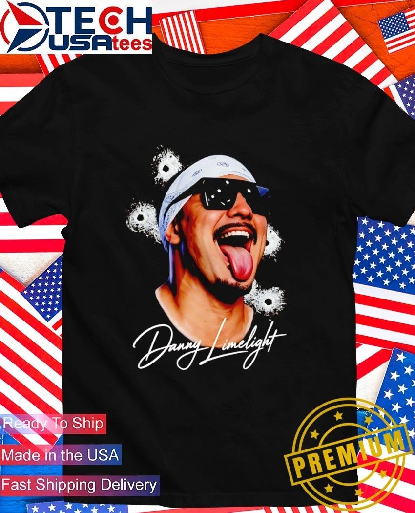 Danny LimeLight swag head bullet holes shirt