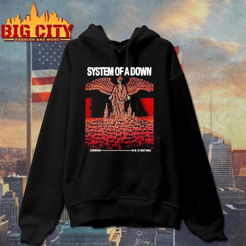 System Of A Down Soad London Uk 2026 Pop Up Shop At Tottenham Stadium On 13 And 15 2026 Shirt
