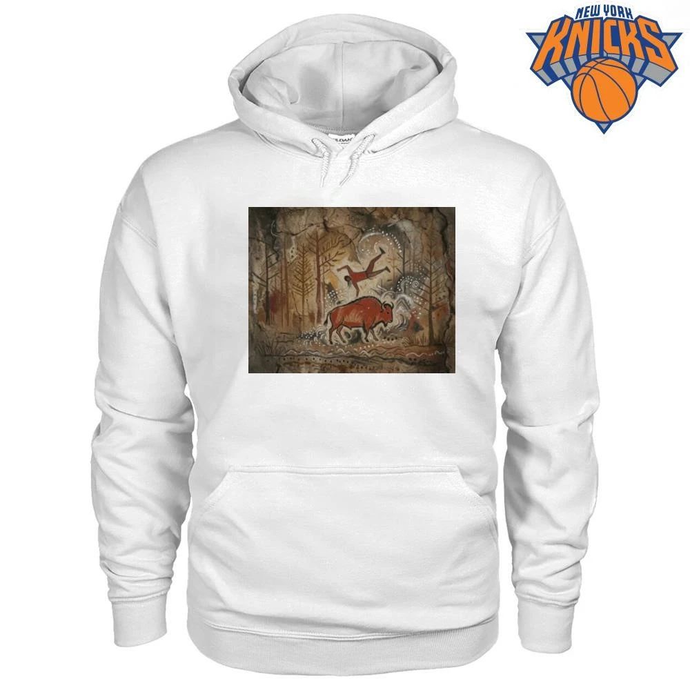 Ancient Cave Painting Bison Hunter Primitive Art Aesthetic Shirt