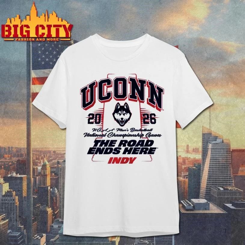UConn Huskies NCAA Men’s Basktball National Champions The Road Ends Here Shirt