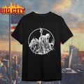 Grim Reaper Death Rider Riding Horse Holding Torch Gothic Dark Art Shirt