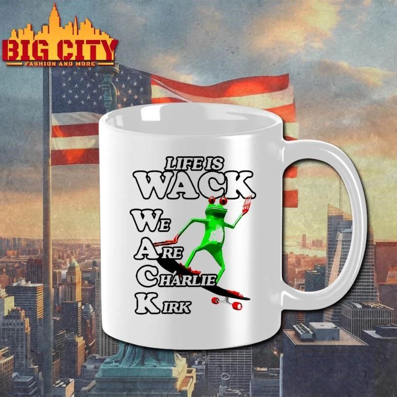 Life Is Wack We Are Charlie Kirk Funny Skateboarding Frog Meme Shirt