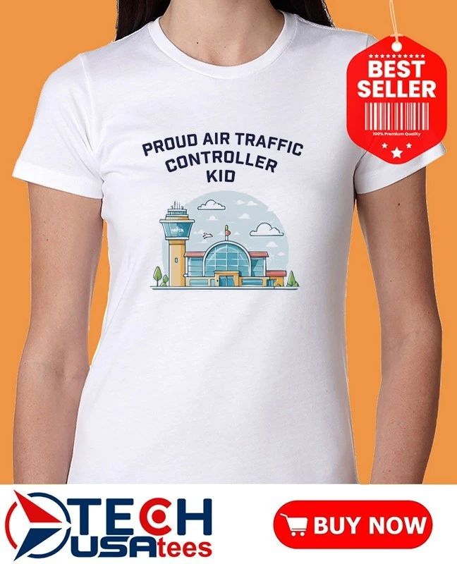 Proud air traffic controller kid shirt