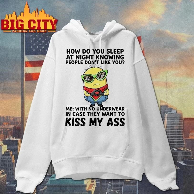 Minions Heart Hands How Do You Sleep At Night Knowing People Dont Like You Shirt