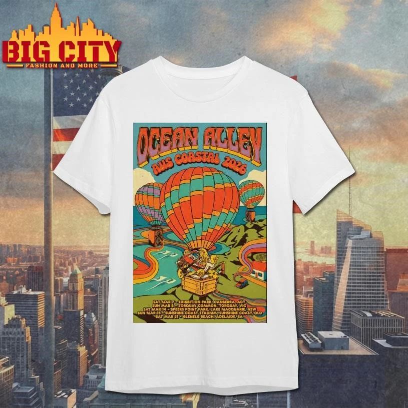 Ocean Alley 2026 AUS NZ Tour Coastal Poster Shirt