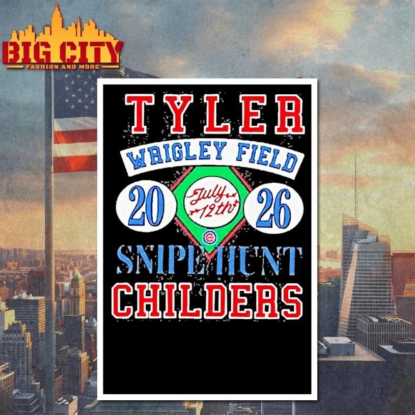 Tyler Childers Chicago Il Wrigley Field July 12 2026 Tour Shirt