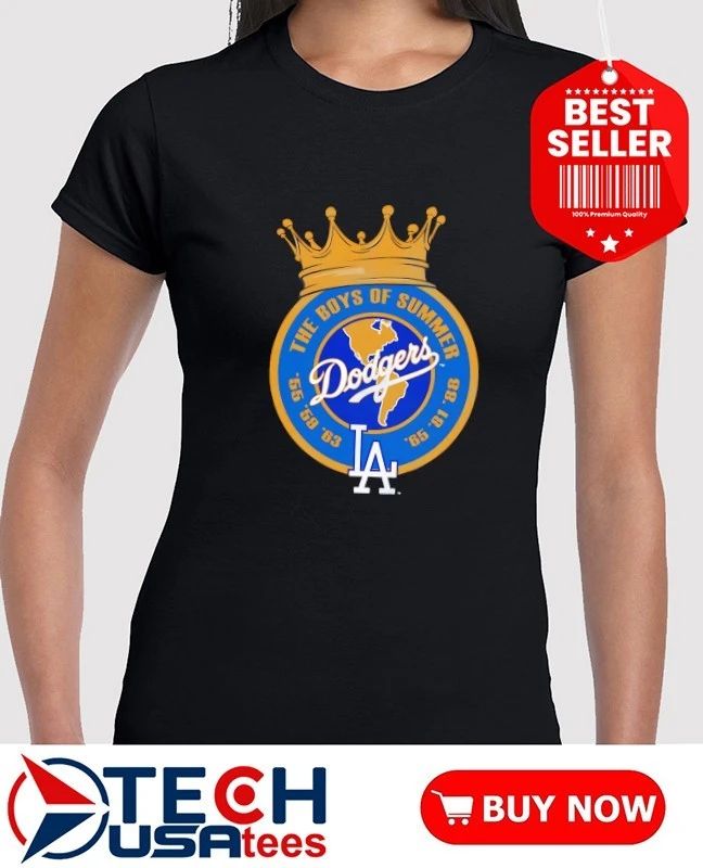 Los Angeles Dodgers The Boys of Summer Crown logo shirt