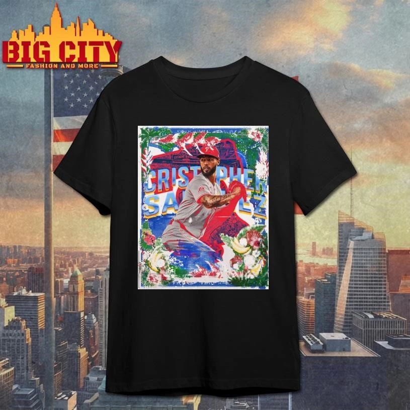 Cristopher Sanchez Philadelphia Phillies Tropical Abstract Art Grunge Shirt