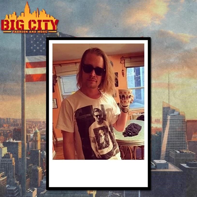 Ryan Gosling Wears Shirt Of Macaulay Culkin Wearing Ryan Gosling Photo Shirt