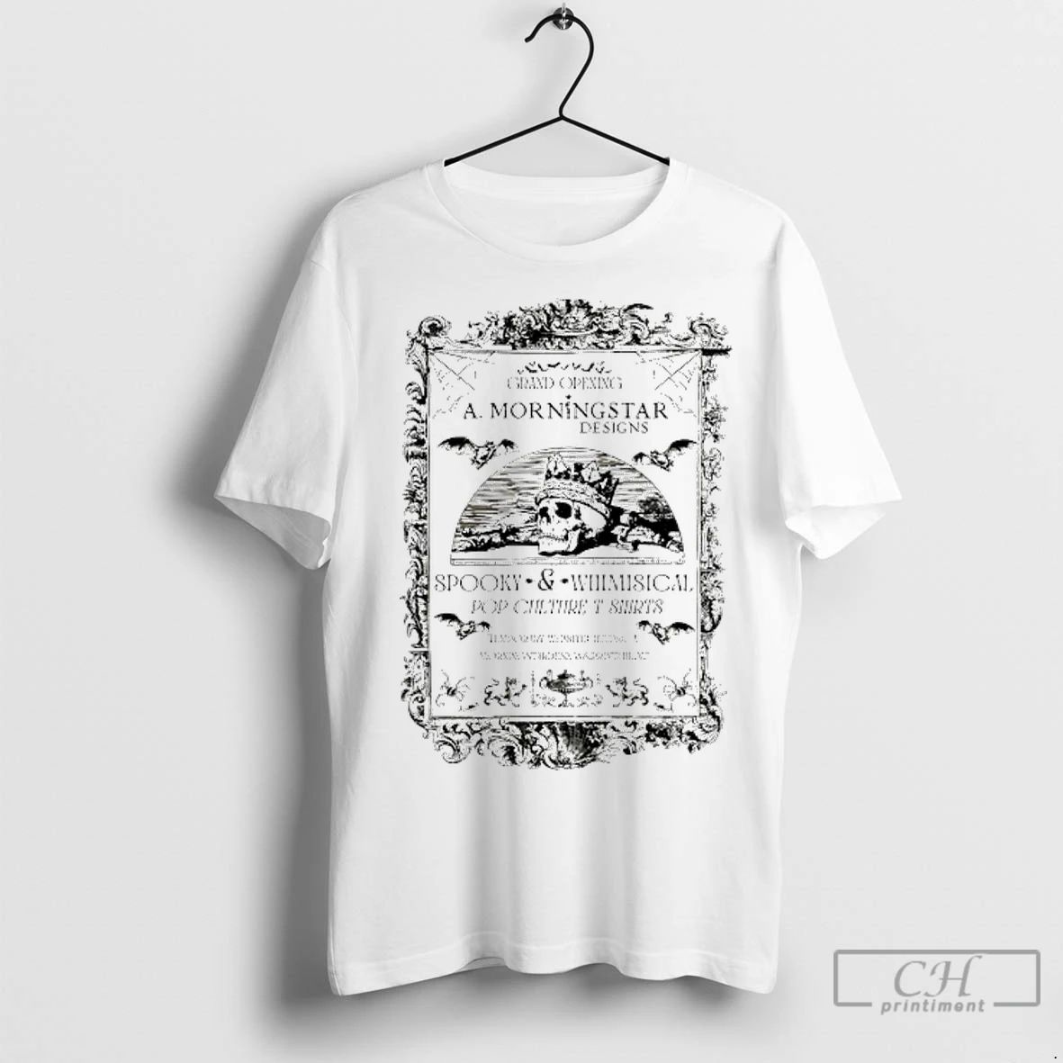 Classic Skull A Morningstar Designs Spooky And Whimisical Pop Culture T T Shirtss