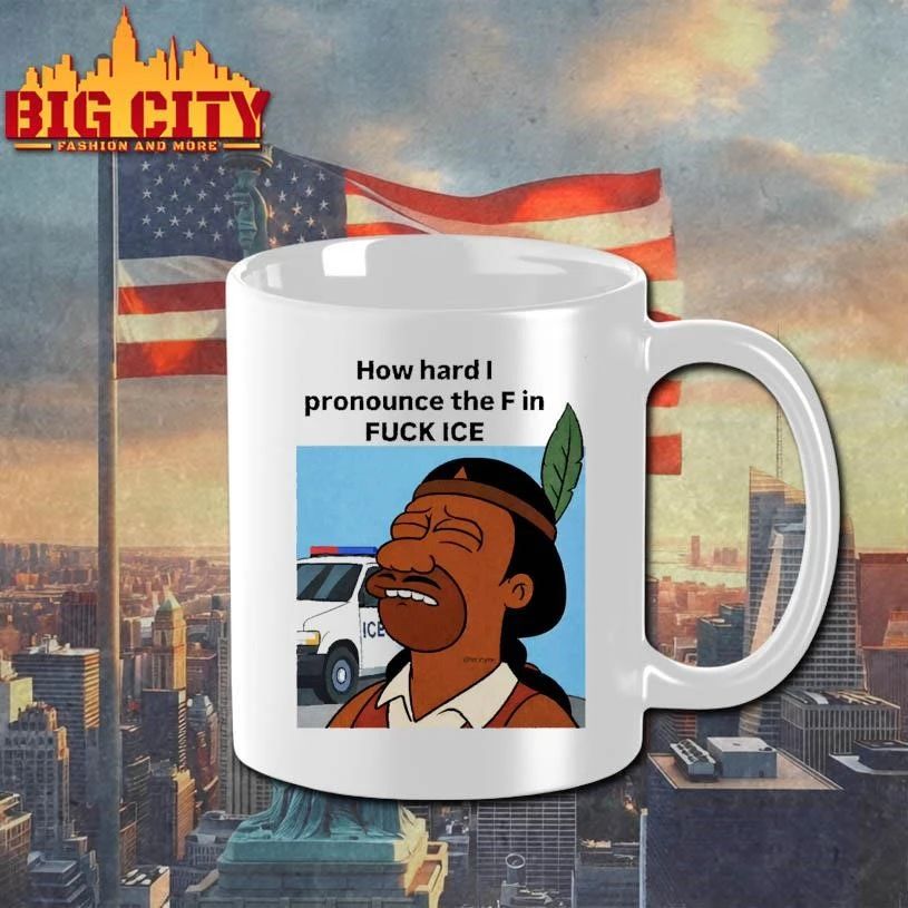 How Hard I Pronounce The F In Fuck Ice Native Cartoon Character Police Car Shirt