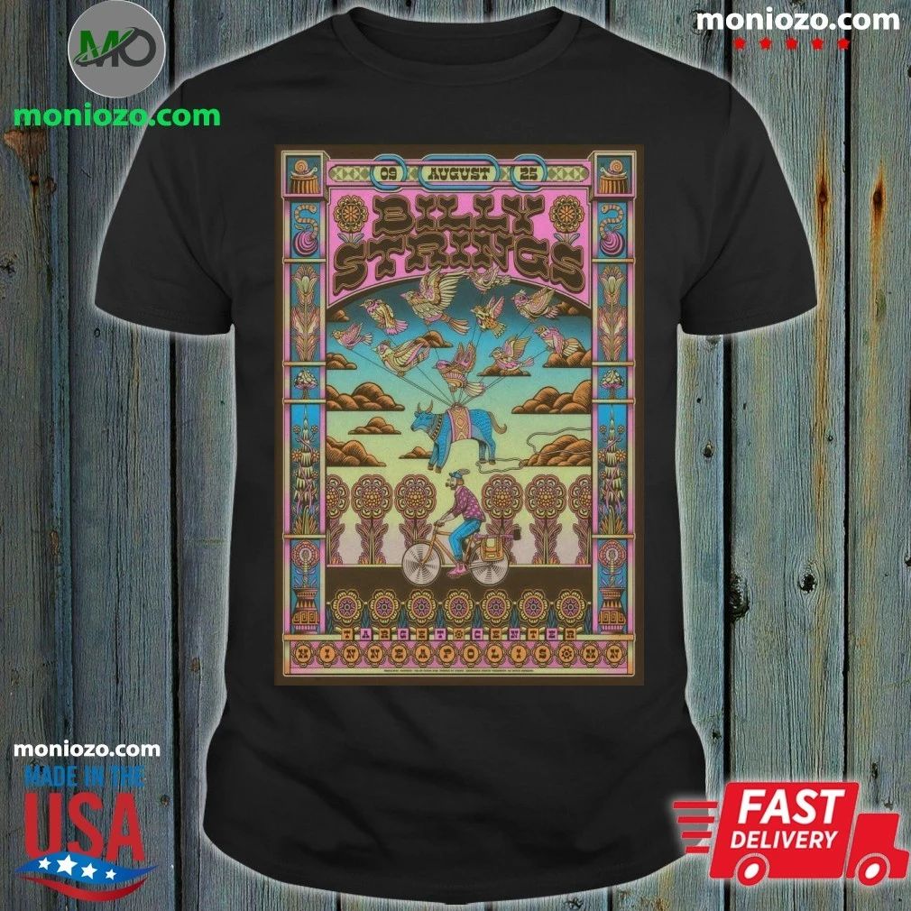 Original Billy Strings August 9 2025 In Minneapolis MN Poster T-Shirt