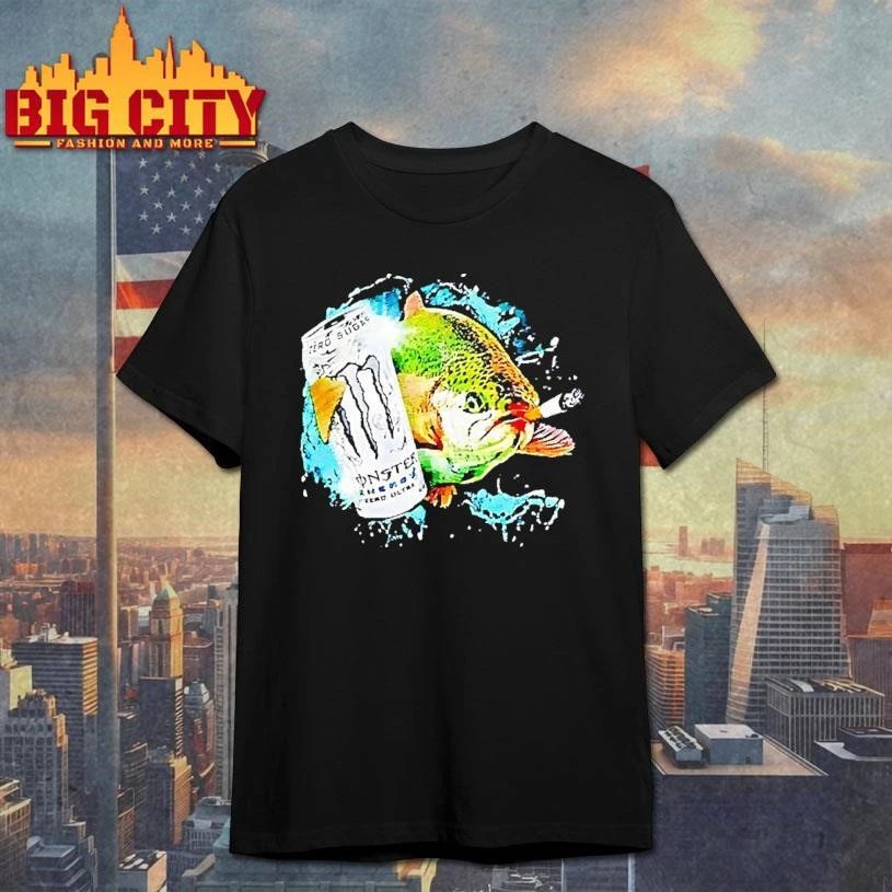 Monster Zero Ultra Fish Smoking Cigarette Shirt