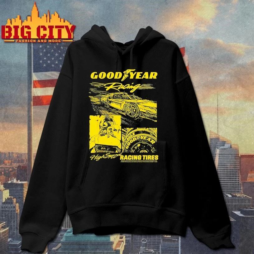 Goodyear Racing High Speed Tires Vintage Panels Car Shirt