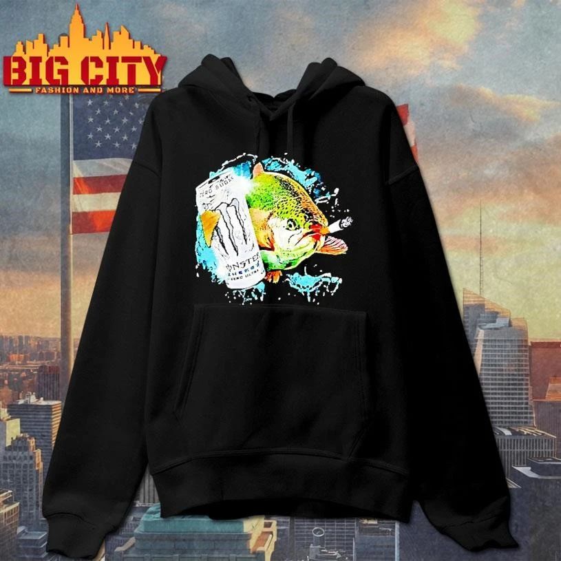Monster Zero Ultra Fish Smoking Cigarette Shirt